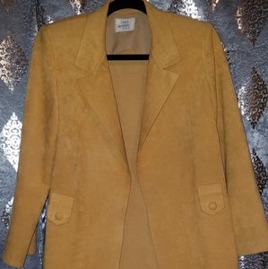 Vintage suade Vogue Couturier blazer